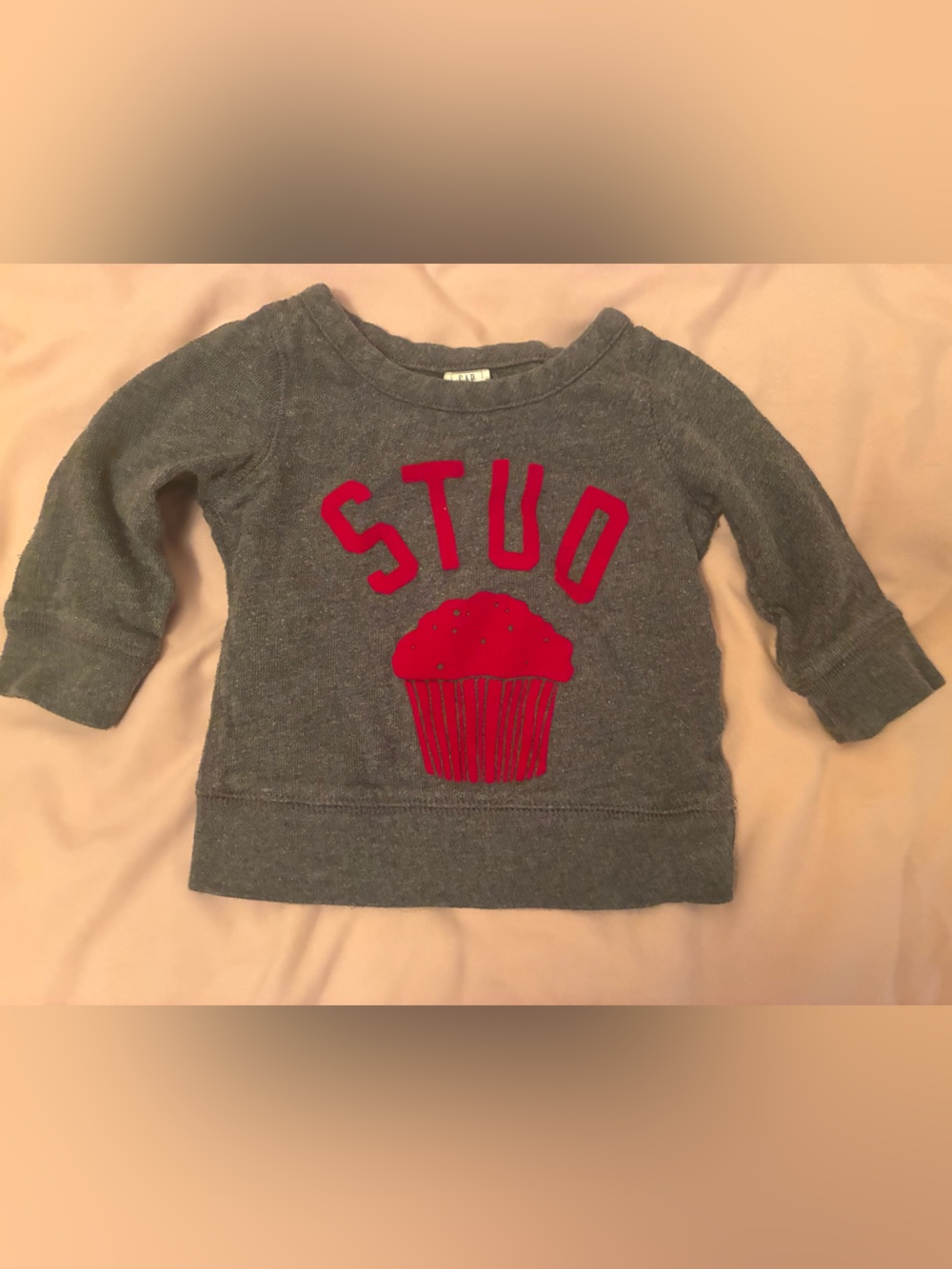 Baby Gap grey Stud Muffin sweatshirt